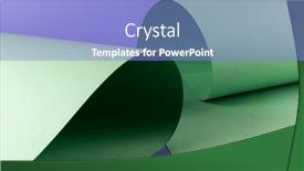  Presentation with green paper texture - Slide deck consisting of close-up-of-green-paper background and a light blue colored foreground