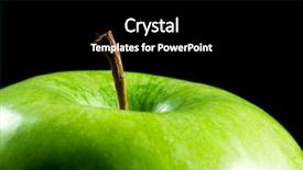  Presentation with green chemistry close up - Slide deck having close-up of green ripe background and a  colored foreground