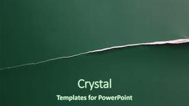  Presentation with torn paper - Slides with close up of green torn background and a  colored foreground