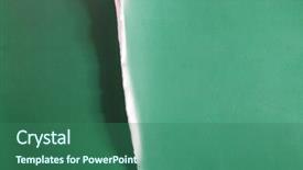  Presentation with torn newspaper paper - Colorful theme enhanced with close up of green torn backdrop and a  colored foreground