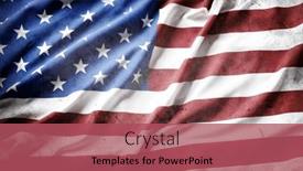  Presentation with american flag - Presentation enhanced with close-up-of-grunge-american background and a  colored foreground