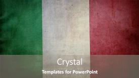  Presentation with italian - Slide deck having close-up-of-grunge-italian background and a gray colored foreground