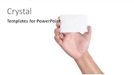  Presentation with virtual hand - Theme enhanced with close-up-of-hand-holding background and a white colored foreground