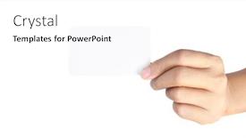  Presentation with virtual hand - Beautiful theme featuring close-up-of-hand-holding backdrop and a white colored foreground