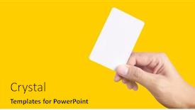  Presentation with trophy award hand holding - Presentation consisting of close-up-of-hand-holding background and a light gray colored foreground