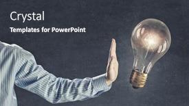  Presentation with glowing light bulb light bulb - 