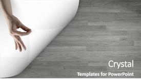  Presentation with waiter hand in white glove - Beautiful presentation theme featuring close up of hand turning backdrop and a gray colored foreground