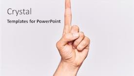  Presentation with understanding - Slides having close-up-of-hand background and a white colored foreground