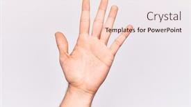  Presentation with counting - Slide deck featuring close-up-of-hand background and a lemonade colored foreground