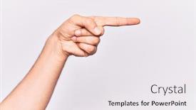  Presentation with choice - Colorful PPT layouts enhanced with close-up-of-hand backdrop and a white colored foreground