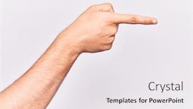  Presentation with choice - PPT layouts having close-up-of-hand background and a white colored foreground