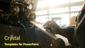  Presentation with instruction - Presentation design featuring close-up-of-hand background and a tawny brown colored foreground