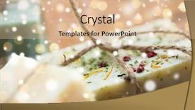  Presentation with handmade spa bath soap - Beautiful slides featuring close up of handmade soap backdrop and a lemonade colored foreground