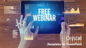  Presentation with hands holding - PPT theme featuring close-up-of-hands-holding background and a tawny brown colored foreground