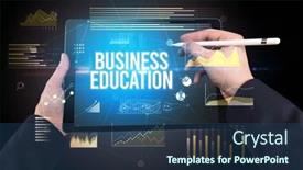  Presentation with hands holding - Beautiful PPT theme featuring close-up-of-hands-holding backdrop and a ocean colored foreground