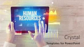  Presentation with resources - Audience pleasing theme consisting of close-up-of-hands-holding backdrop and a mint green colored foreground