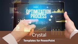  Presentation with business process - Audience pleasing presentation design consisting of close-up-of-hands-holding backdrop and a red colored foreground