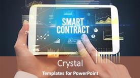  Presentation with holding hands - Beautiful slide set featuring close-up-of-hands-holding backdrop and a coral colored foreground