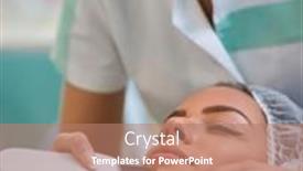  Presentation with human face - Slide deck enhanced with close-up-of-hands background and a coral colored foreground