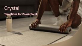  Presentation with weekend - Presentation theme enhanced with close-up-of-hands background and a wine colored foreground