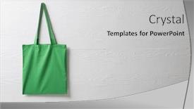  Presentation with green fashion - Slide deck with close-up-of-hanging-green background and a light gray colored foreground