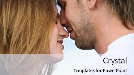  Presentation with opportunity - Amazing theme having close-up-of-happy-couple backdrop and a sky blue colored foreground