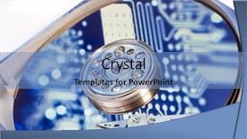  Presentation with hard disk - Presentation enhanced with ameliorate - white word on red puzzle background and a sky blue colored foreground.