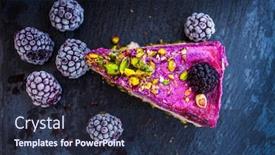  Presentation with granite - Presentation theme consisting of close-up-of-healthy-raw background and a tawny brown colored foreground