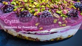  Presentation with granite - Beautiful PPT layouts featuring close-up-of-healthy-raw backdrop and a violet colored foreground