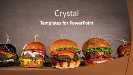  Presentation with burgers - Amazing slides having close-up-of-home-made backdrop and a gray colored foreground