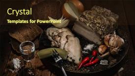  Presentation with vodka - Presentation theme consisting of close-up-of-homemade-spiced background and a wine colored foreground