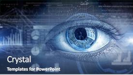  Presentation with human eye - Amazing PPT layouts having close up of human eye backdrop and a  colored foreground