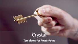  Presentation with human - Presentation theme featuring close-up-of-human-hand background and a dark gray colored foreground