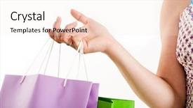  Presentation with human - Presentation theme having close-up of human hand background and a  colored foreground