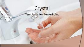  Presentation with human being - Theme consisting of close-up of human hands background and a white colored foreground