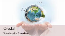  Presentation with black babies hands and feet in black human hands - Cool new PPT layouts with close up of human hands backdrop and a soft green colored foreground