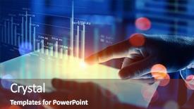  Presentation with human - Theme having close up of human hands background and a tawny brown colored foreground