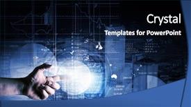  Presentation with virtual - Cool new slide deck with close up of human hands backdrop and a black colored foreground