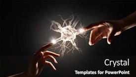  Presentation with fingers - Theme with close-up-of-human-hands background and a dark gray colored foreground
