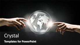  Presentation with human - Beautiful PPT layouts featuring close-up-of-human-hands and a black colored foreground