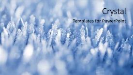  Presentation with purple floral ice - Amazing slides having close up of ice chrystals backdrop and a light blue colored foreground