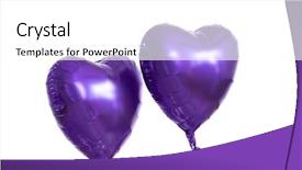  Presentation with helium - Presentation theme with close up of inflated helium background and a white colored foreground