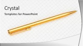  Presentation with pen ink paper - PPT layouts featuring close up of ink pen background and a white colored foreground