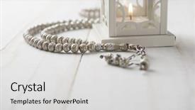  Presentation with islamic - PPT theme consisting of close up of islamic prayer background and a light gray colored foreground