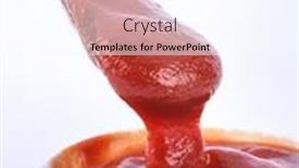  Presentation with tomato ketchup - Presentation consisting of close-up-of-ketchup background and a  colored foreground