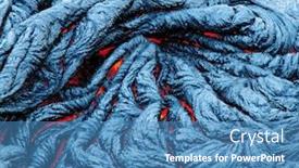  Presentation with lava - Colorful theme enhanced with close-up-of-lava-flow backdrop and a teal colored foreground