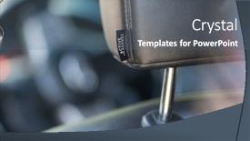  Presentation with car design - Audience pleasing PPT theme consisting of close-up-of-leather-car backdrop and a gray colored foreground