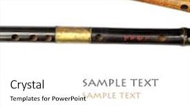  Presentation with flutes - Presentation featuring close-up of lovely chinese background and a white colored foreground