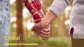  Presentation with woodland - PPT theme with close-up-of-loving-retired background and a tawny brown colored foreground