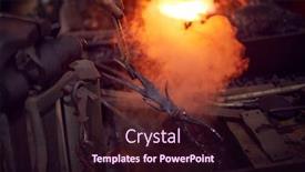  Presentation with cooling system of engine - Theme having close-up-of-male-blacksmith background and a wine colored foreground